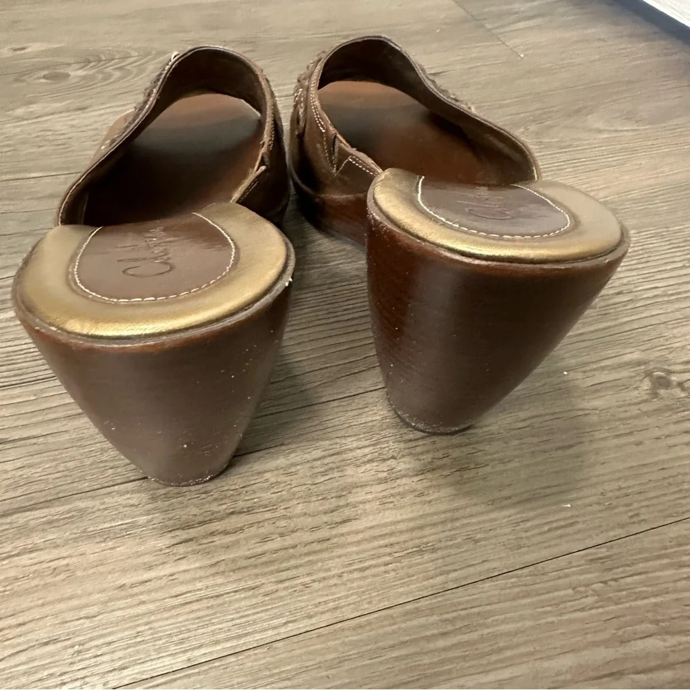 Cole Haan Cybil Slide Dark Amber Size 10